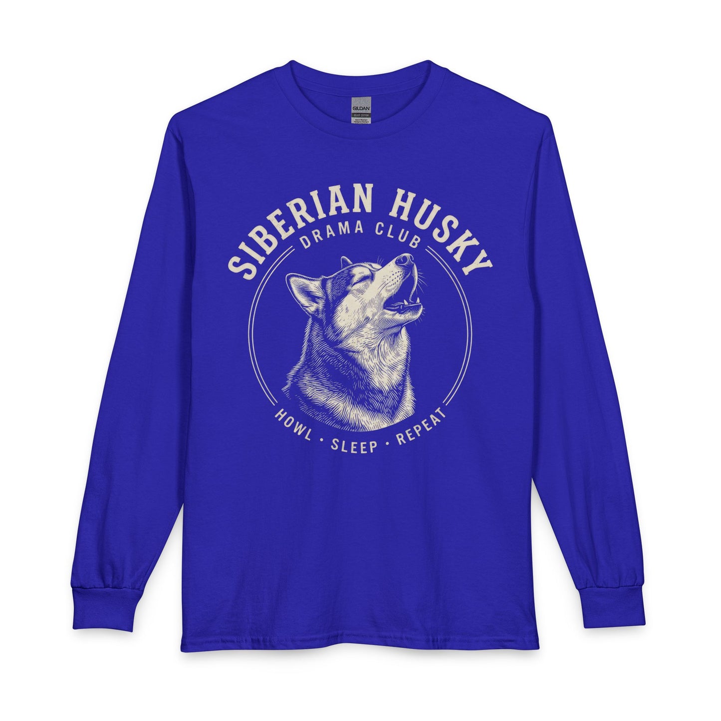 Siberian Husky Drama Club Long Sleeve