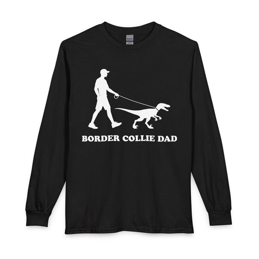 Border Collie Dad Long Sleeve Black