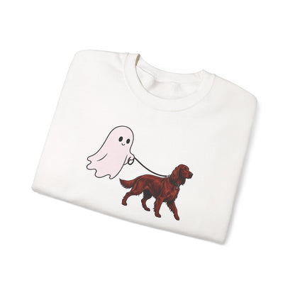 Irish Setter Ghost Walk Crewneck Sweatshirt