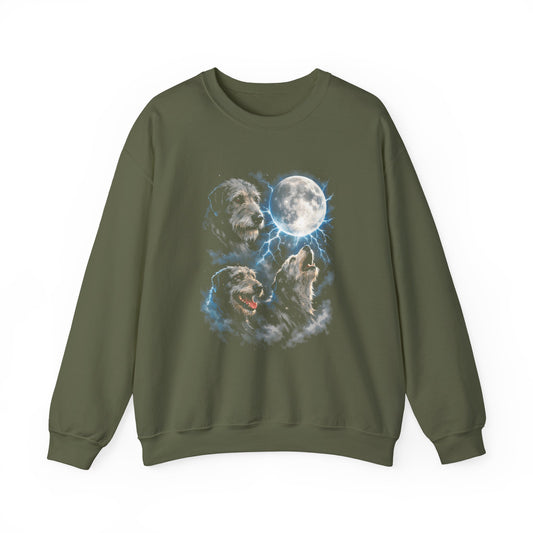 Irish Wolfhound Moon Crewneck Sweatshirt