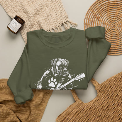 Boxer Guitar Crewneck Sweatshirt