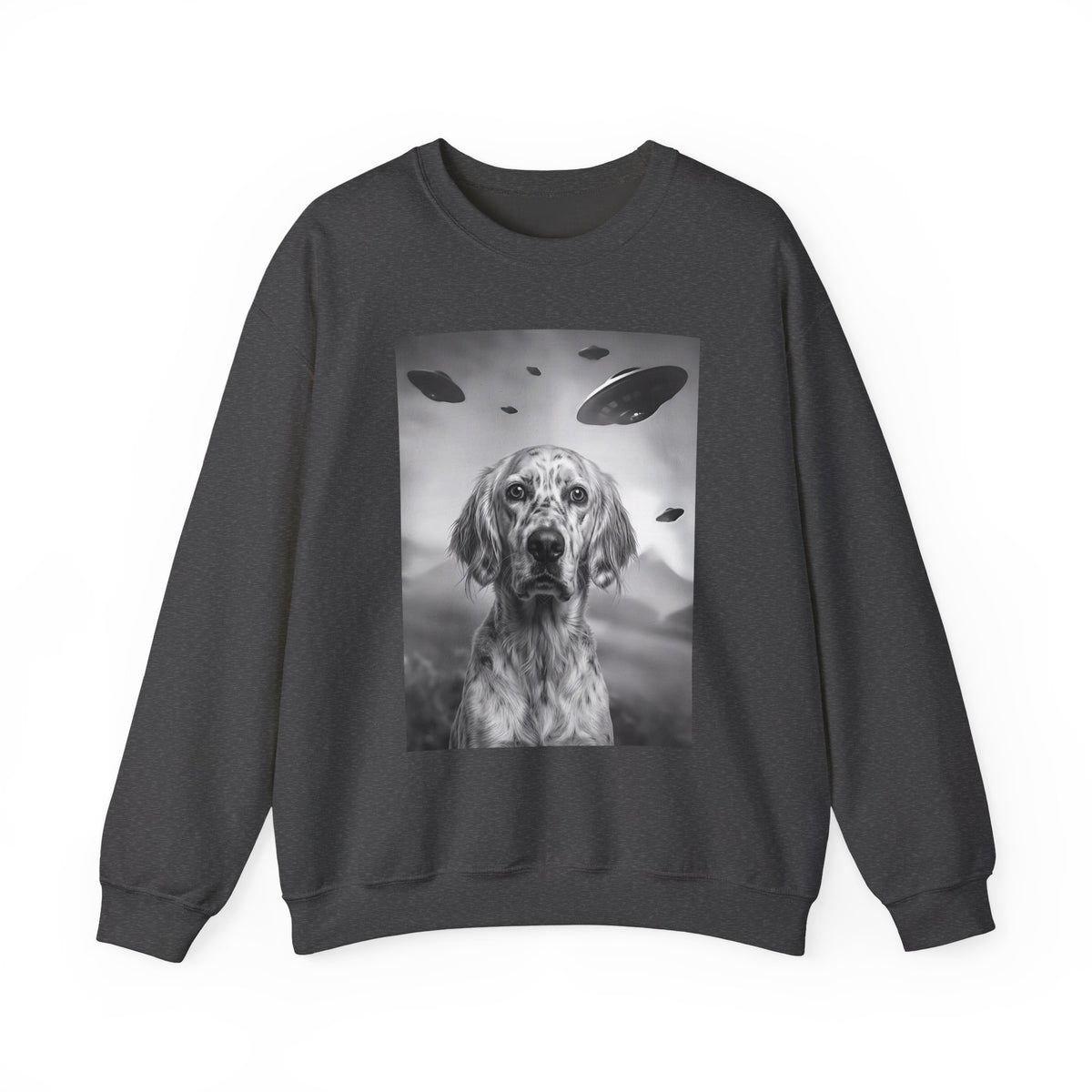 English Setter UFO Crewneck Sweatshirt