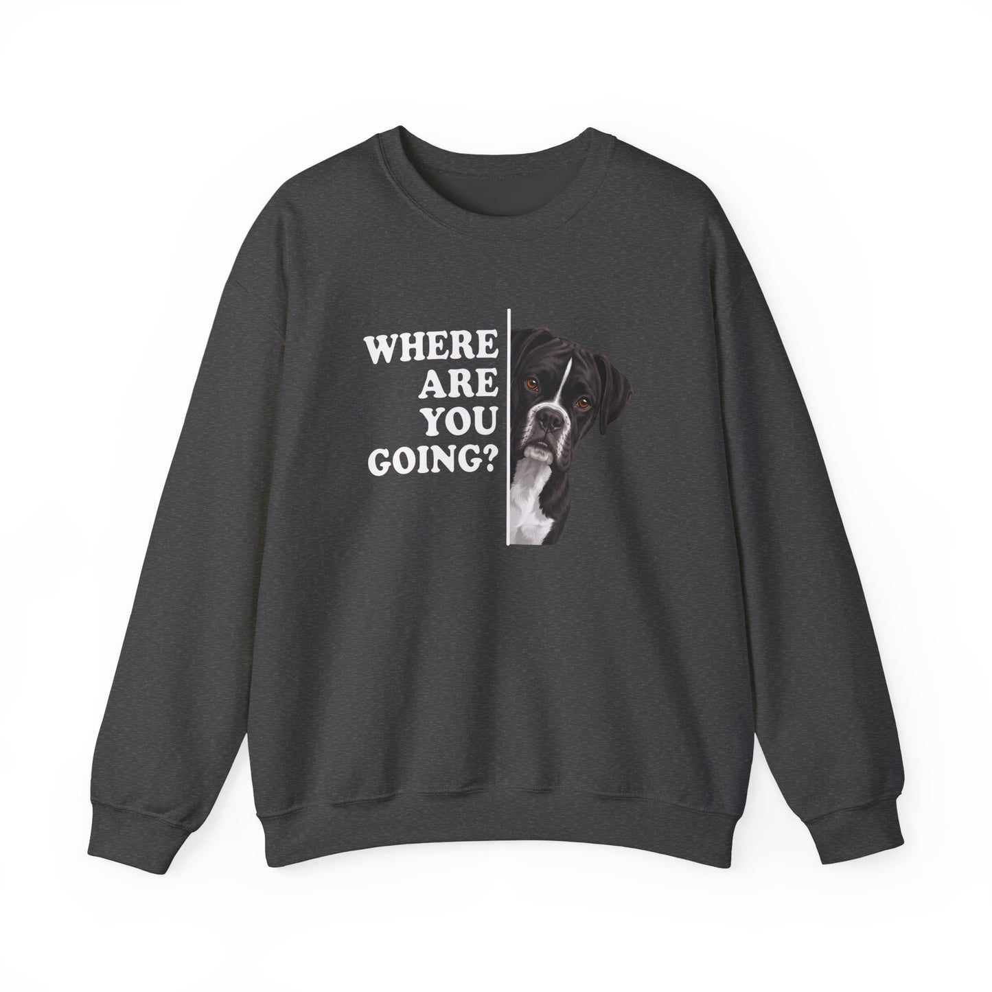 Black Boxer Alert Crewneck Sweatshirt