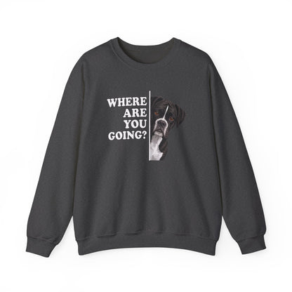 Black Boxer Alert Crewneck Sweatshirt