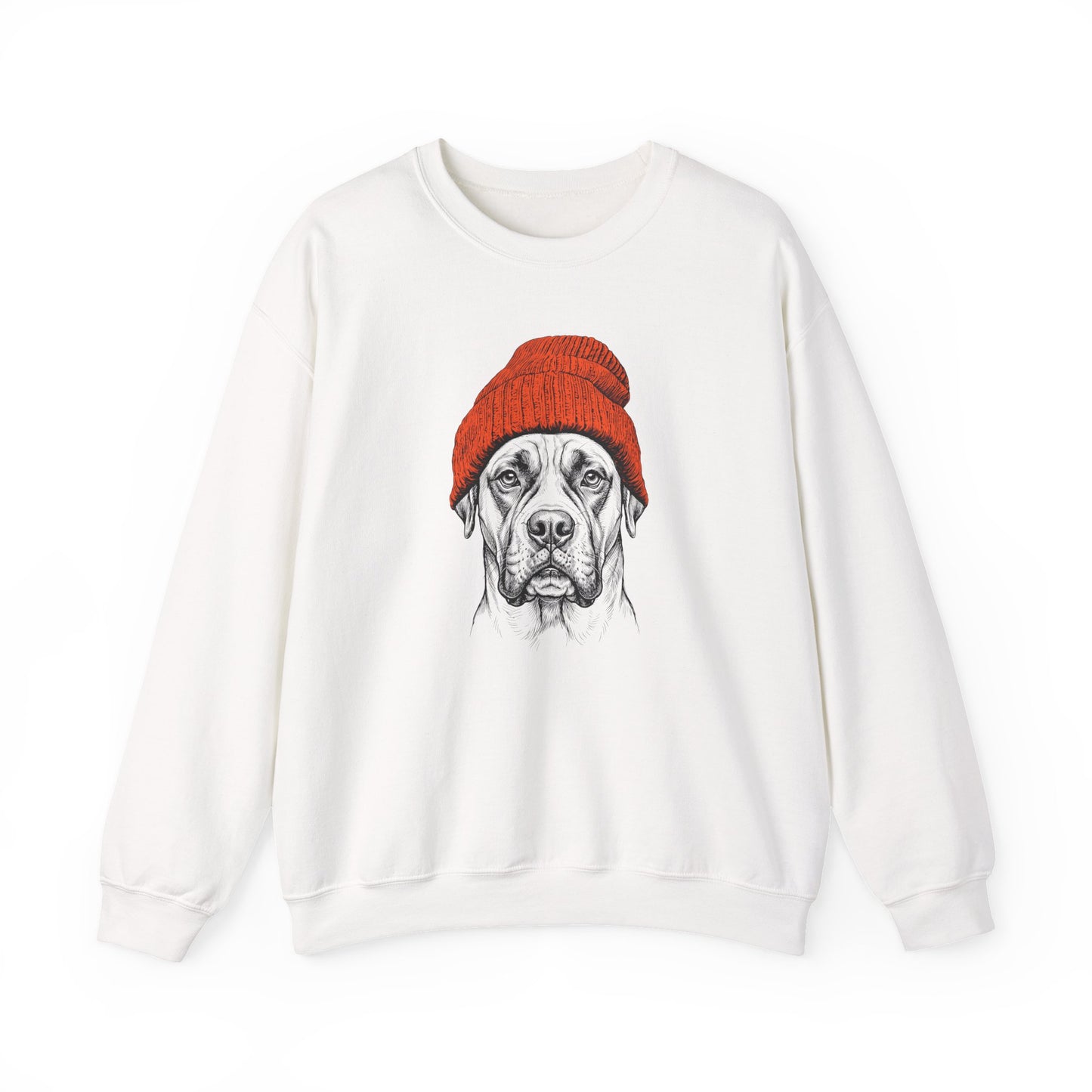 Boxer Beanie Crewneck Sweatshirt