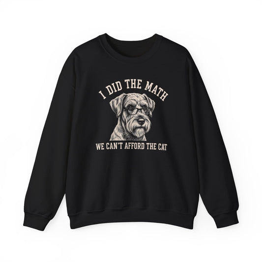 Schnauzer Ban The Cat Crewneck Sweatshirt Black