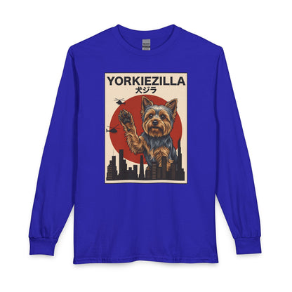 Yorkshire Terrier Yorkiezilla Long Sleeve Royal
