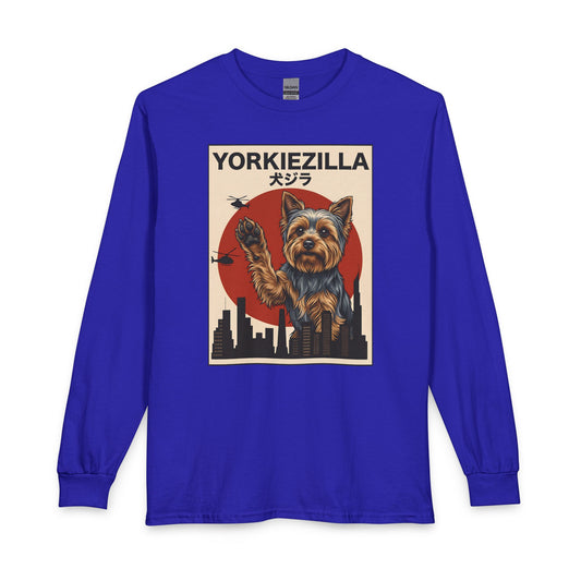 Yorkshire Terrier Yorkiezilla Long Sleeve Royal