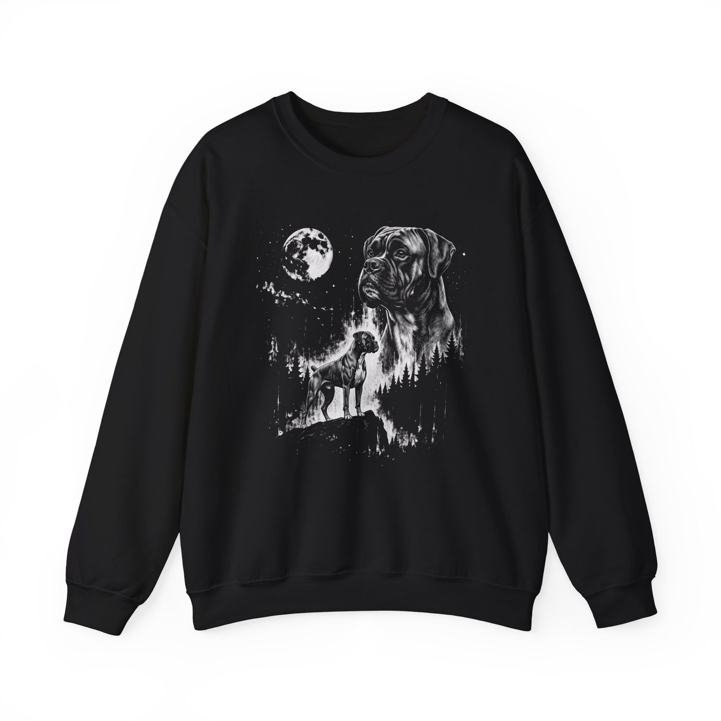 Boxer Moon Crewneck Sweatshirt