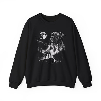 Boxer Moon Crewneck Sweatshirt