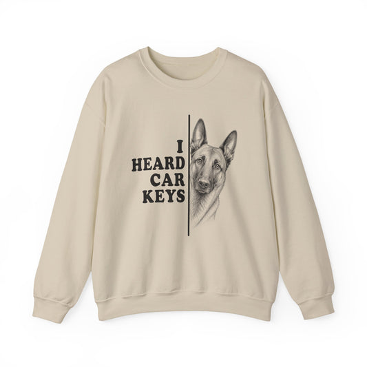 Belgian Malinois Car Keys Crewneck Sweatshirt