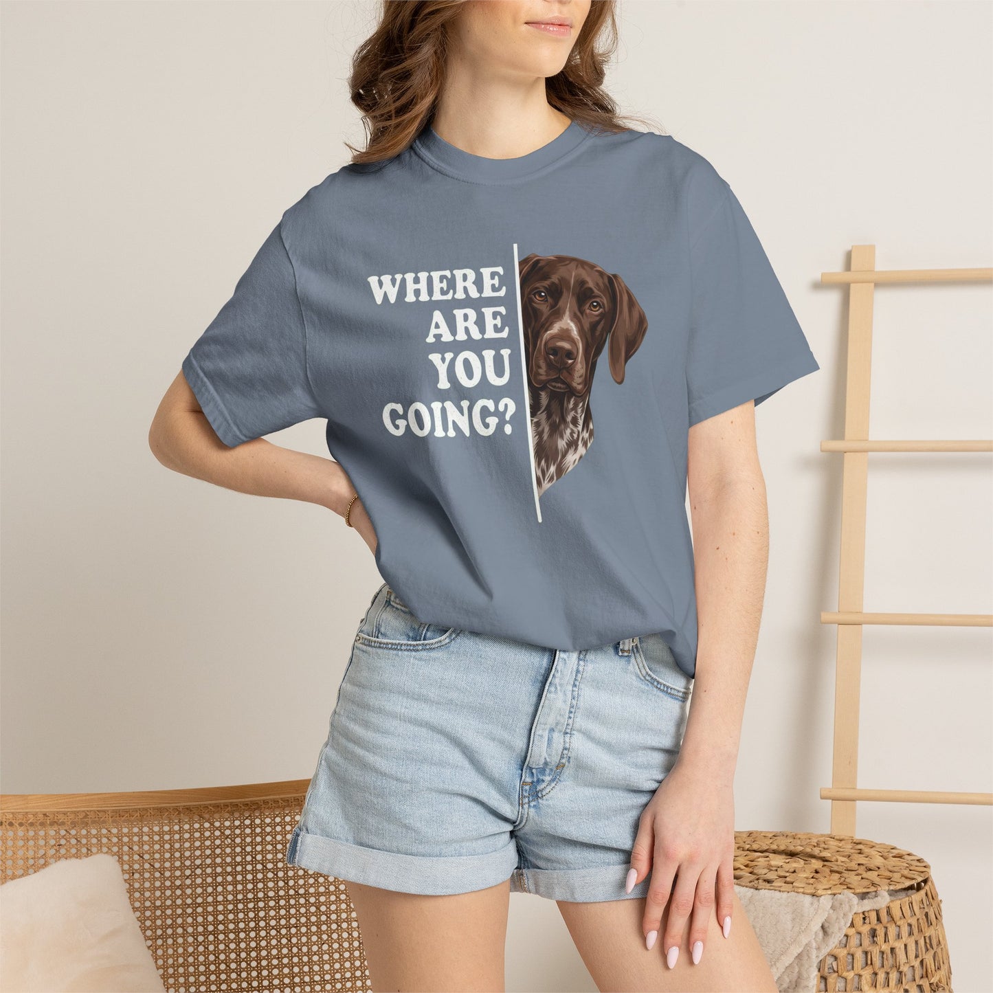 German Shorthaired Pointer Followning Premium Tee