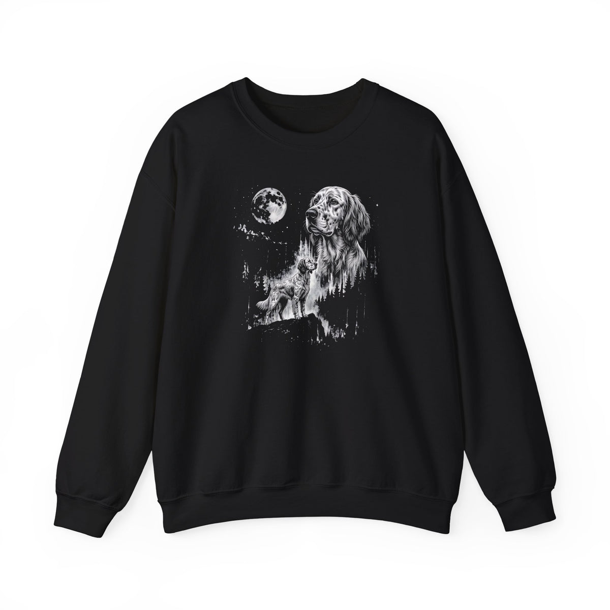 English Setter Moonlight Crewneck Sweatshirt