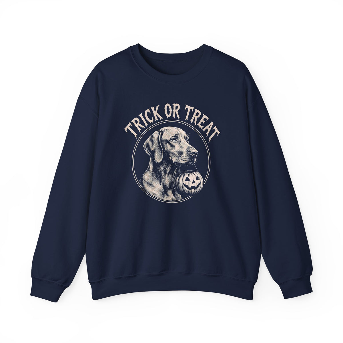 Vizsla Trick Or Treat Crewneck Sweatshirt