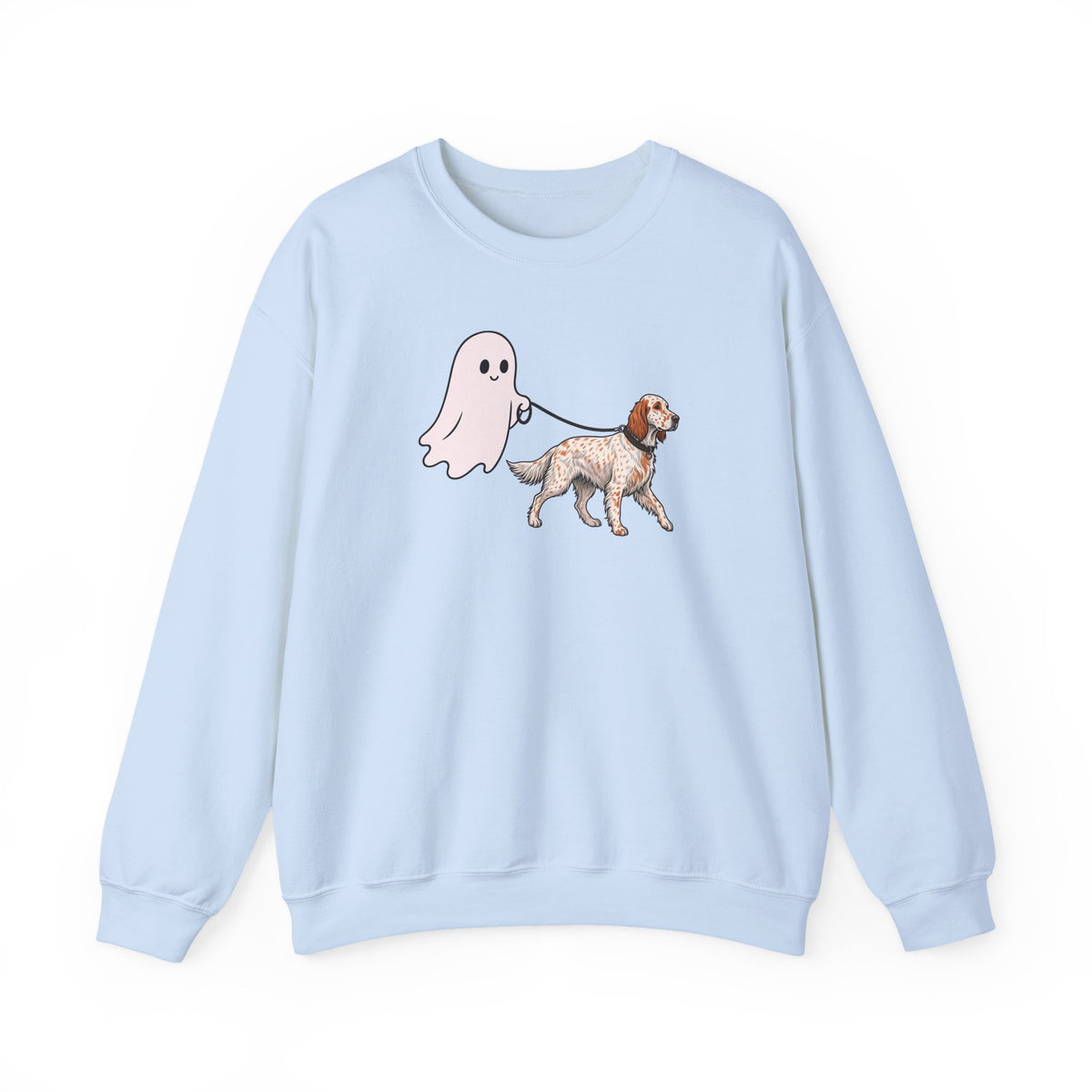 English Setter Ghost Walk Crewneck Sweatshirt