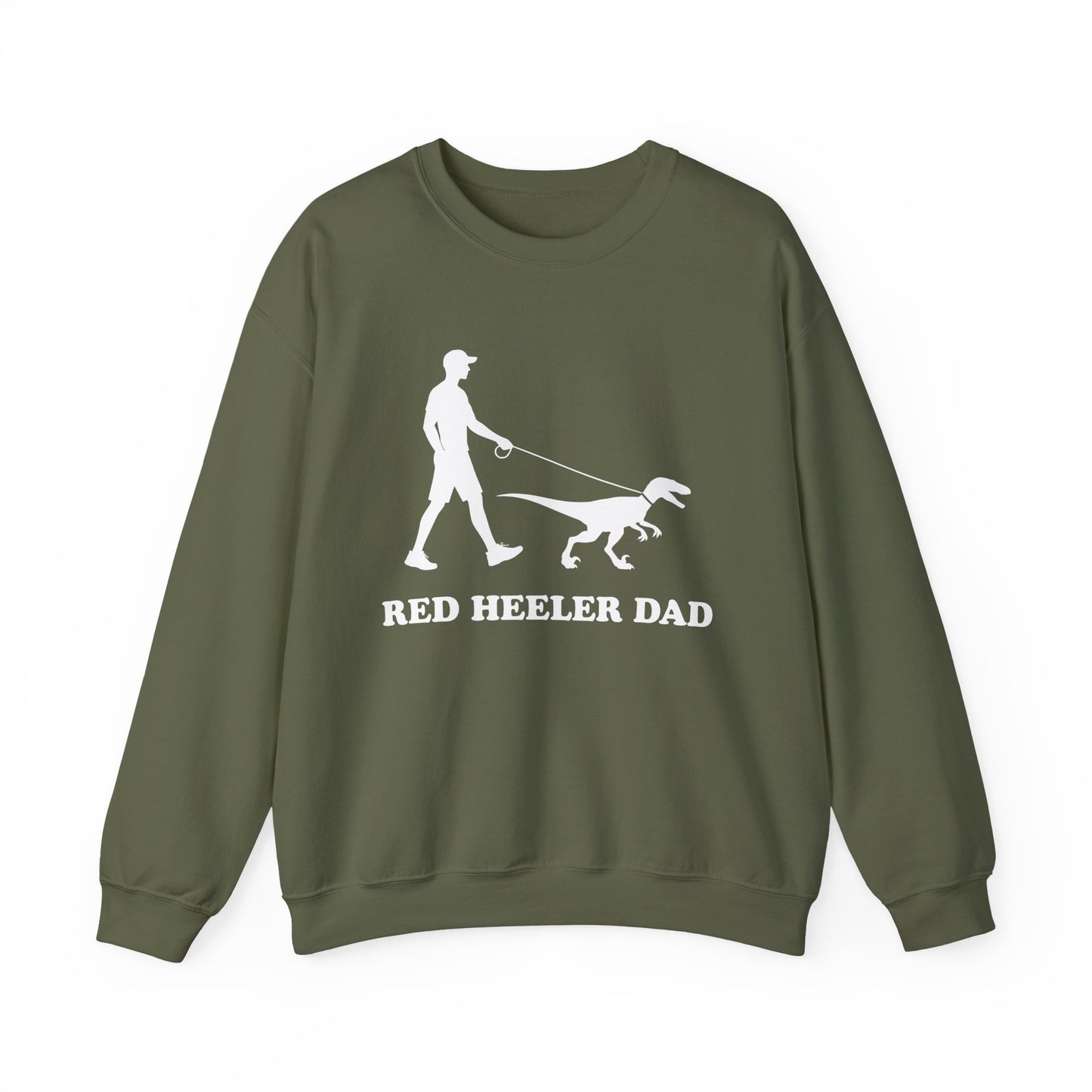 Red Heeler Dad Crewneck Sweatshirt