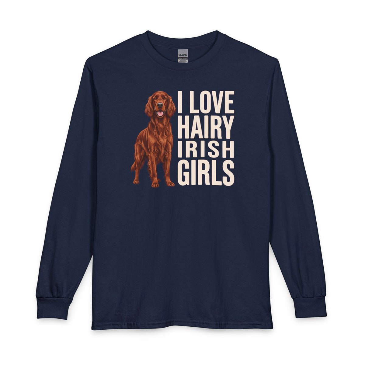 Irish Setter Hairy Girls Long Sleeve