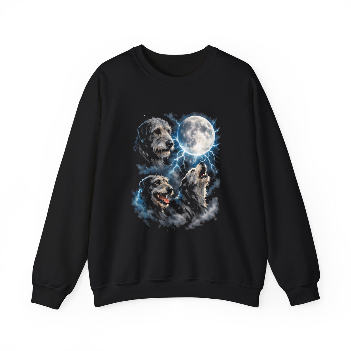 Irish Wolfhound Moon Crewneck Sweatshirt