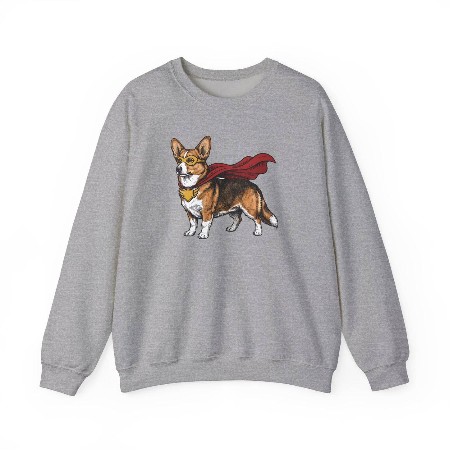 Cardigan Welsh Corgi Sable Superhero Crewneck Sweatshirt