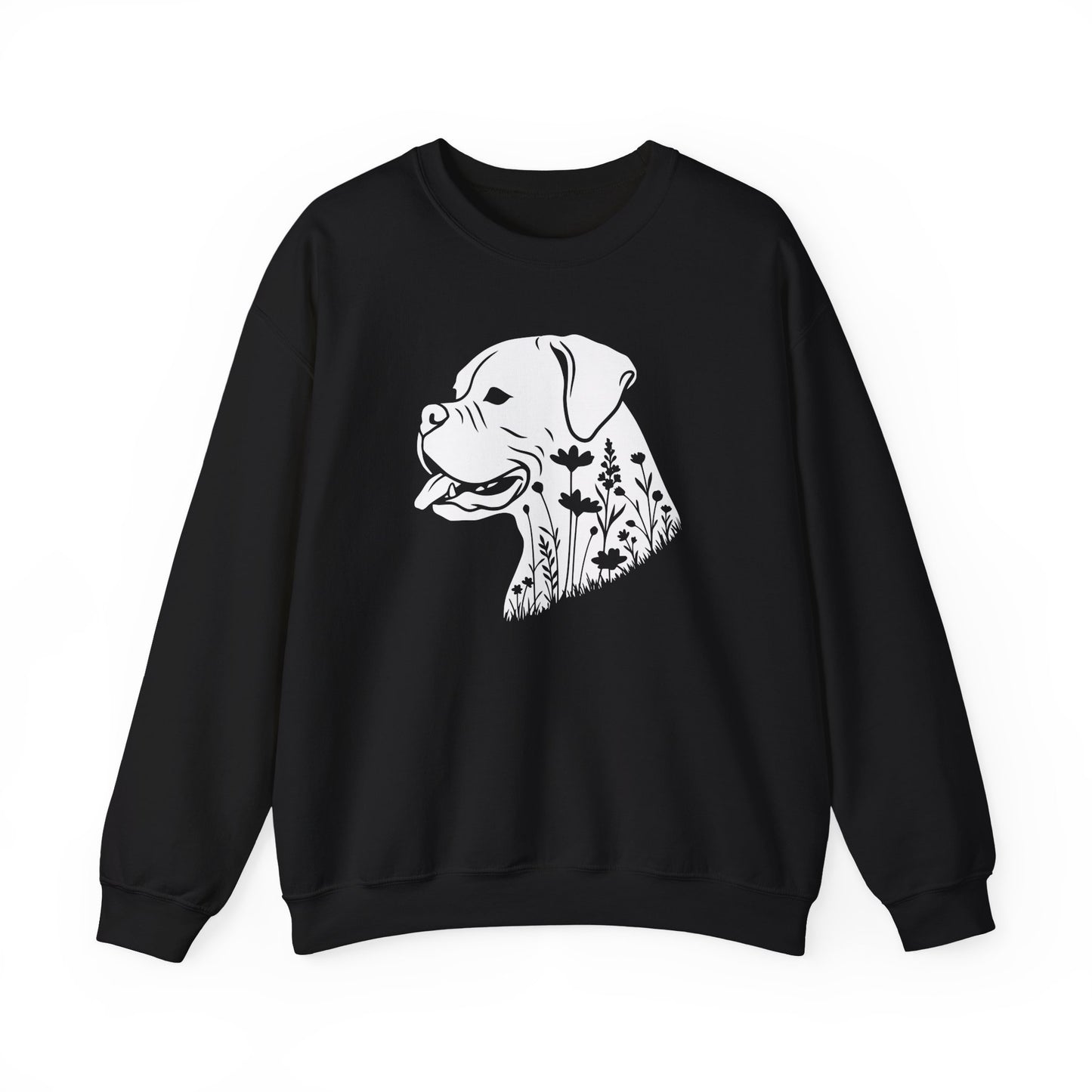 Boxer Flowers Crewneck Sweatshirt