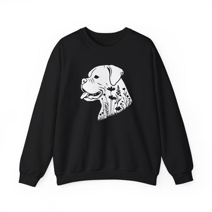 Boxer Flowers Crewneck Sweatshirt