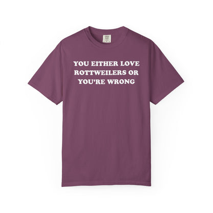 Love Rottweilers Premium Tee