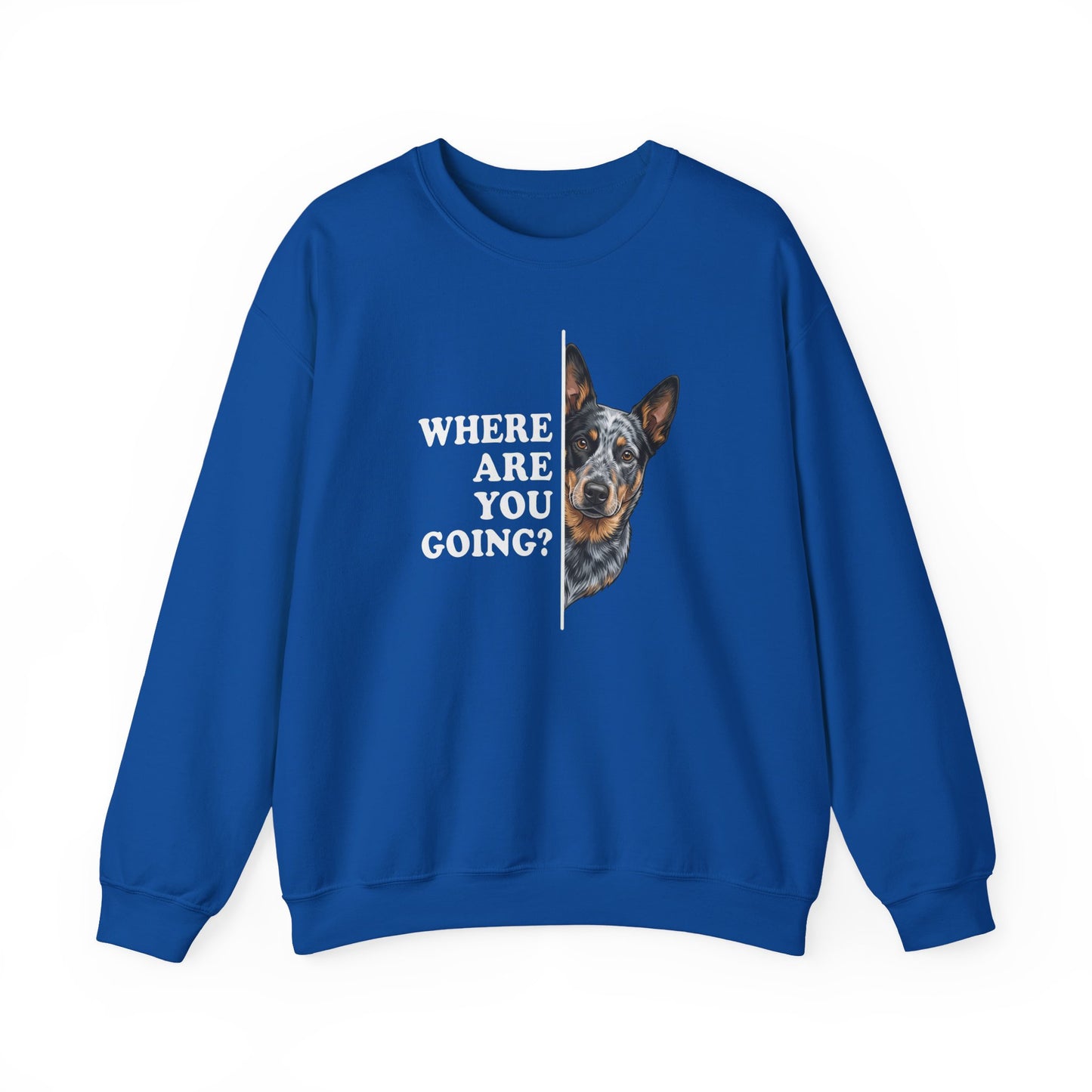 Blue Heeler Following Crewneck Sweatshirt