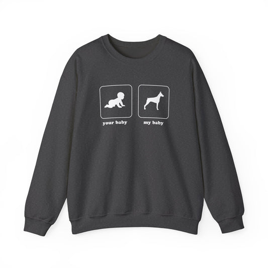 Doberman Baby Crewneck Sweatshirt