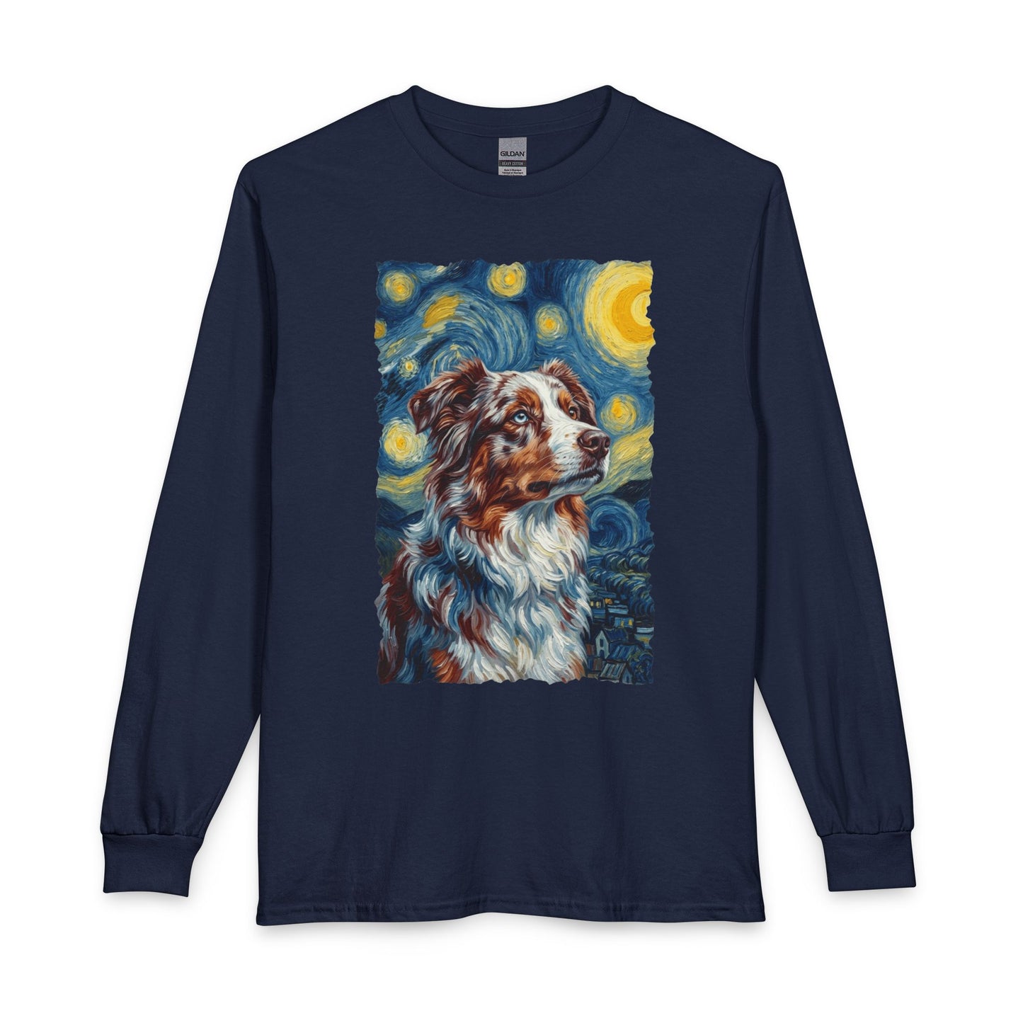 Australian Shepherd Van Gogh Long Sleeve