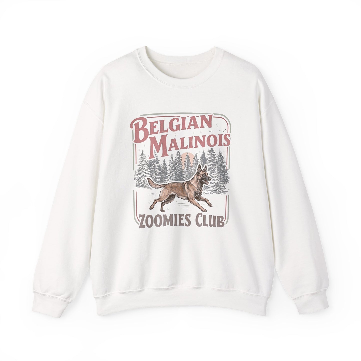Belgian Malinois Zoomies Club Crewneck Sweatshirt