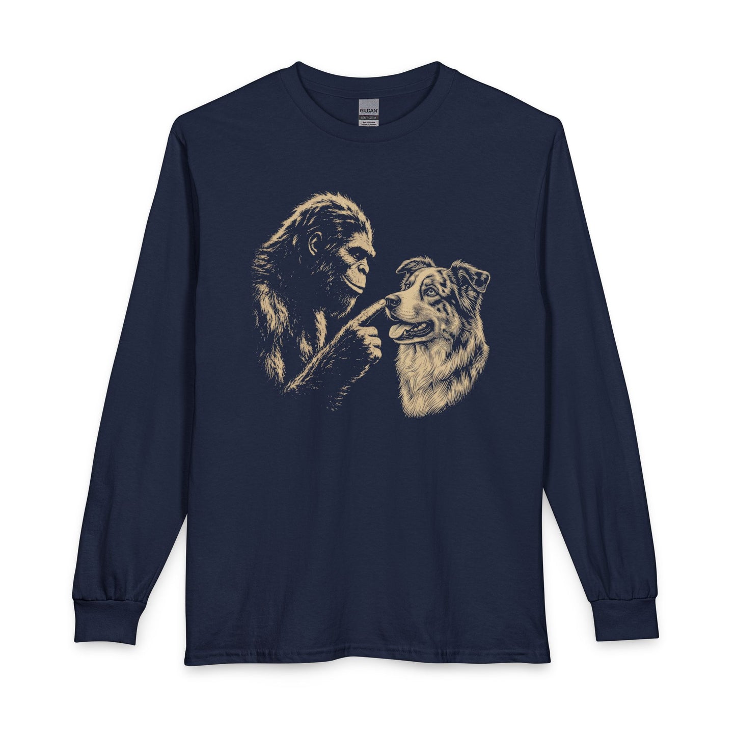 Bigfoot Boops Australian Shepherd Long Sleeve