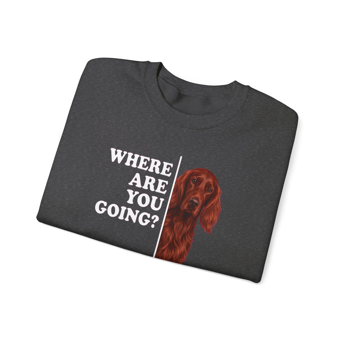 Irish Setter Where Are You Going Crewneck Sweatshirt