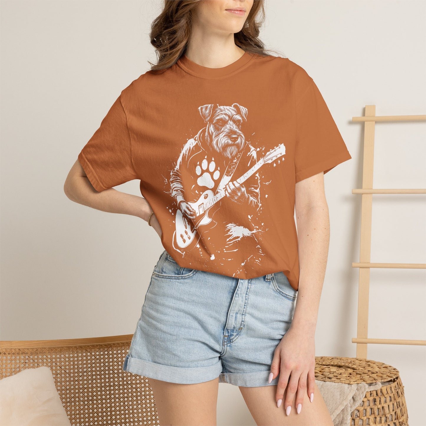 Schnauzer Guitarist Premium Tee
