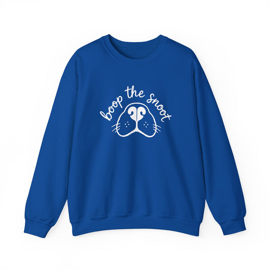 Boop the Snoot Crewneck Sweatshirt Royal