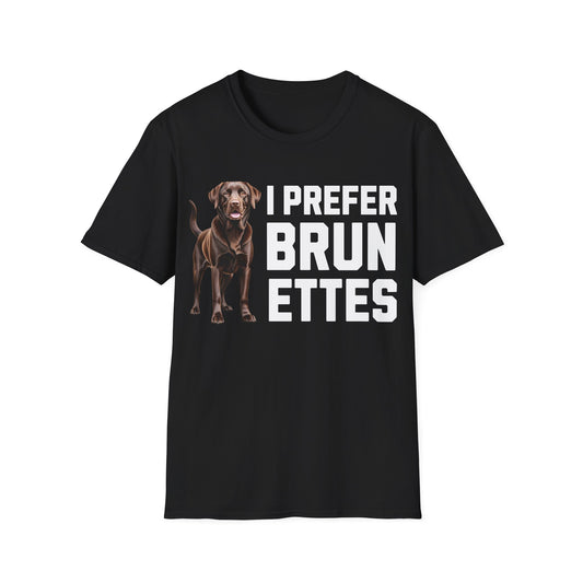 I Prefer Brunettes Labrador Tee