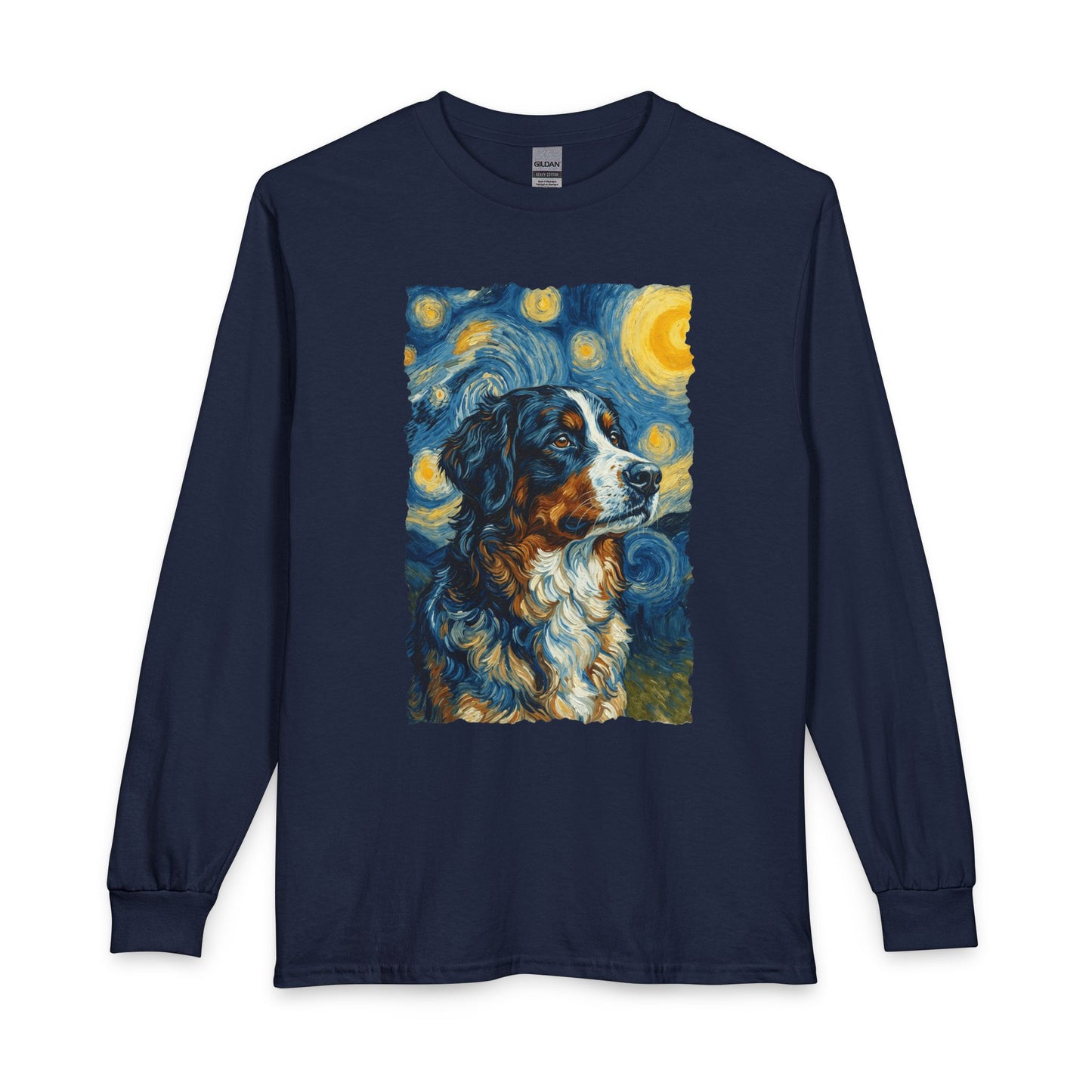 Bernese Mountain Dog Van Gogh Long Sleeve