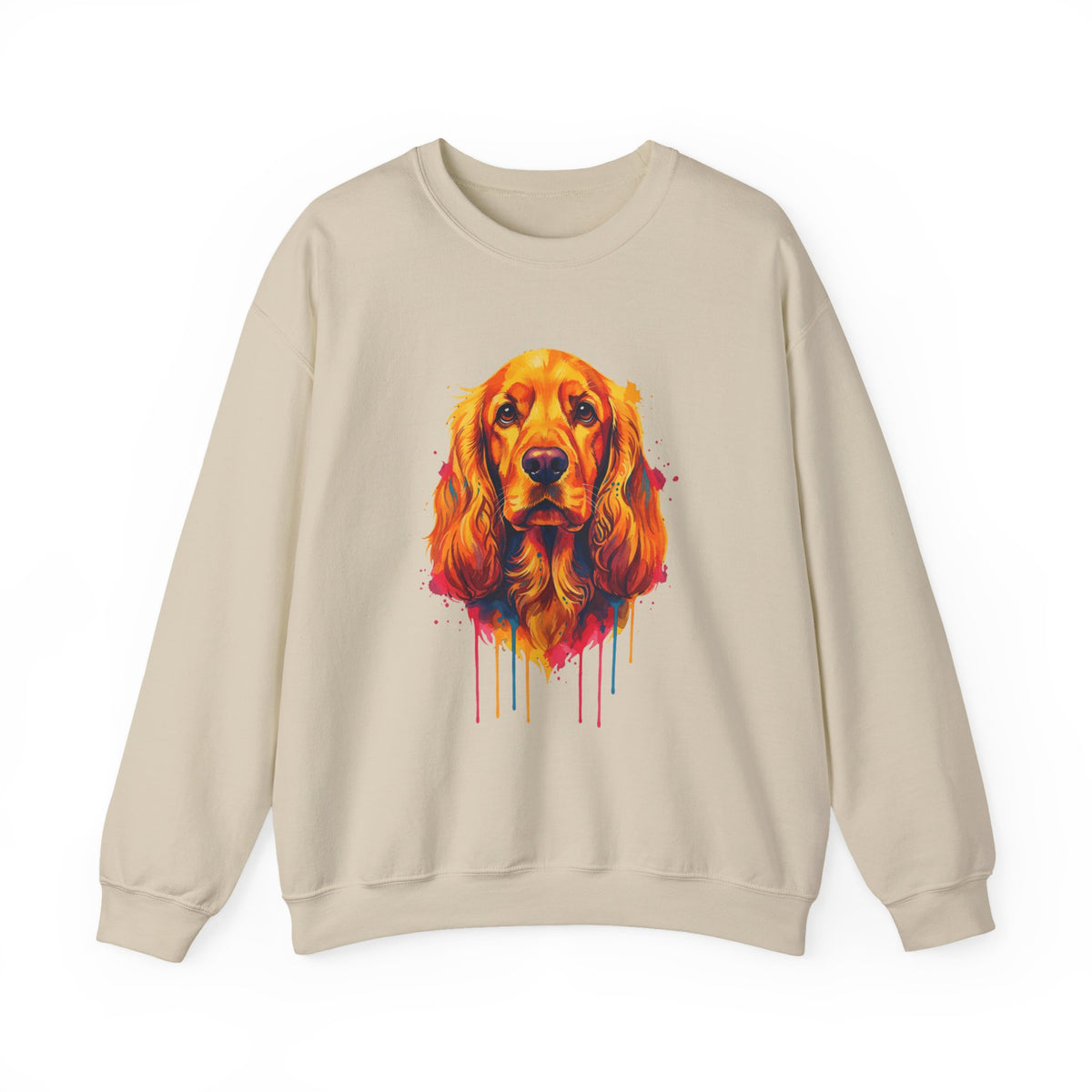 Cocker Spaniel Painting Crewneck Sweatshirt