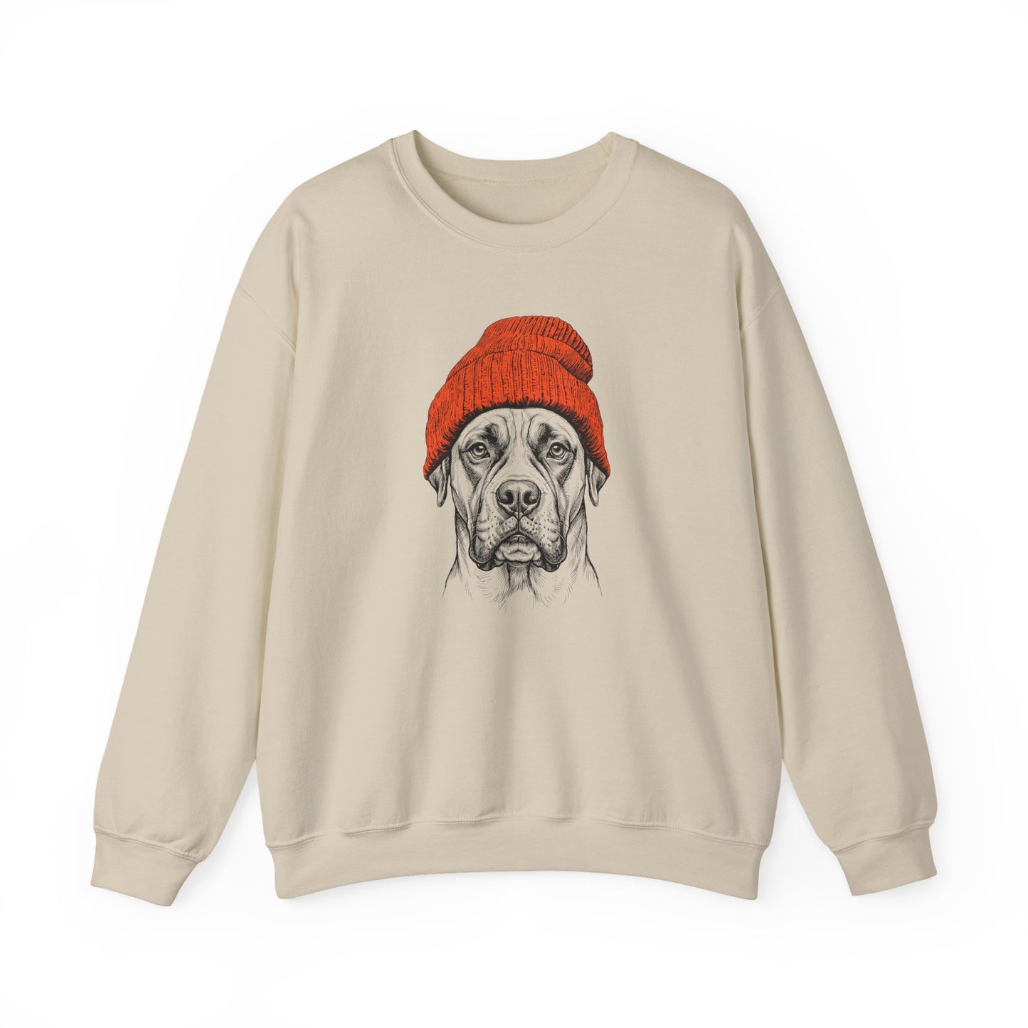 Boxer Beanie Crewneck Sweatshirt