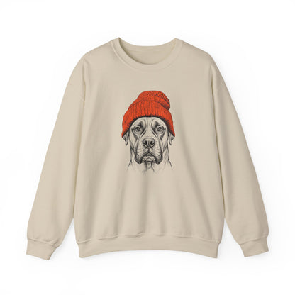 Boxer Beanie Crewneck Sweatshirt