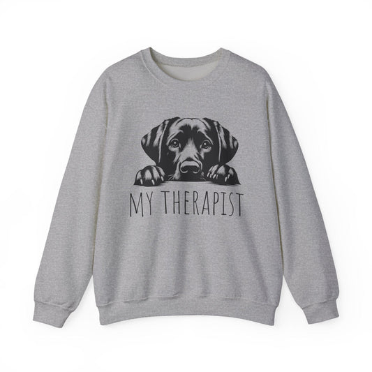 My Therapist Crewneck Sweatshirt Sport Grey