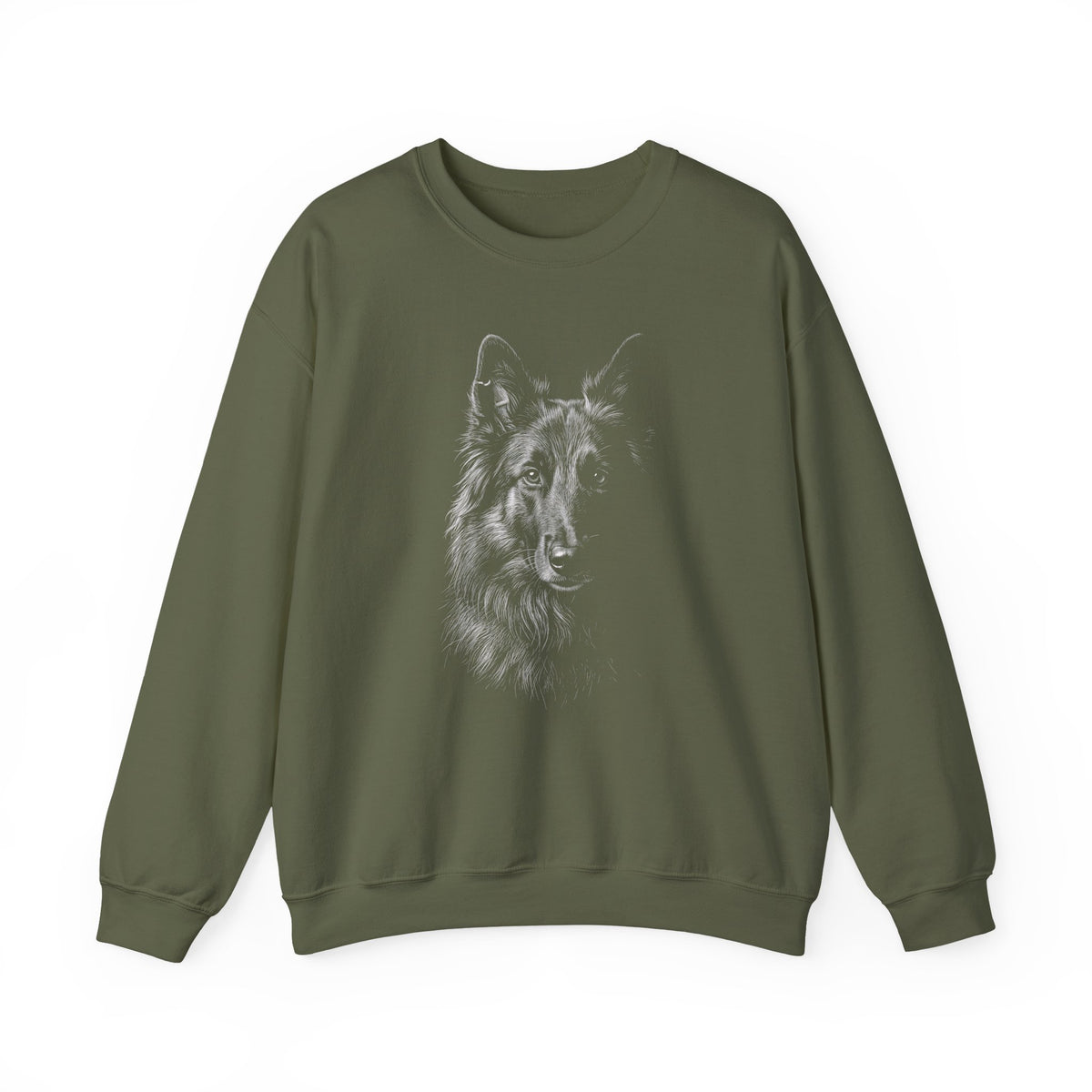 Belgian Tervuren Engraved Crewneck Sweatshirt