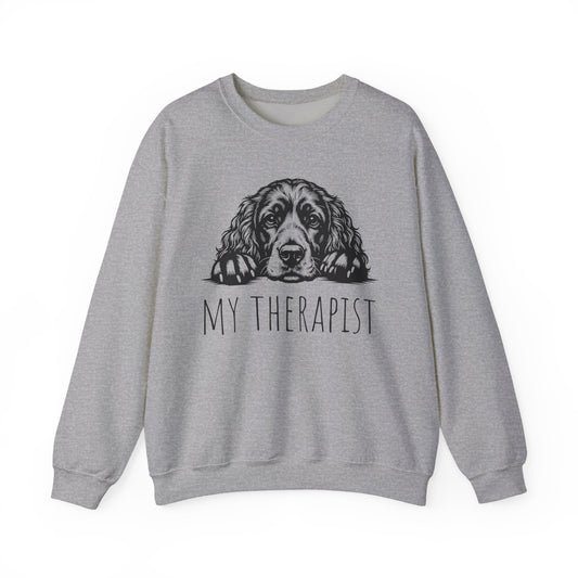 My Therapist Cocker Spaniel Crewneck Sweatshirt