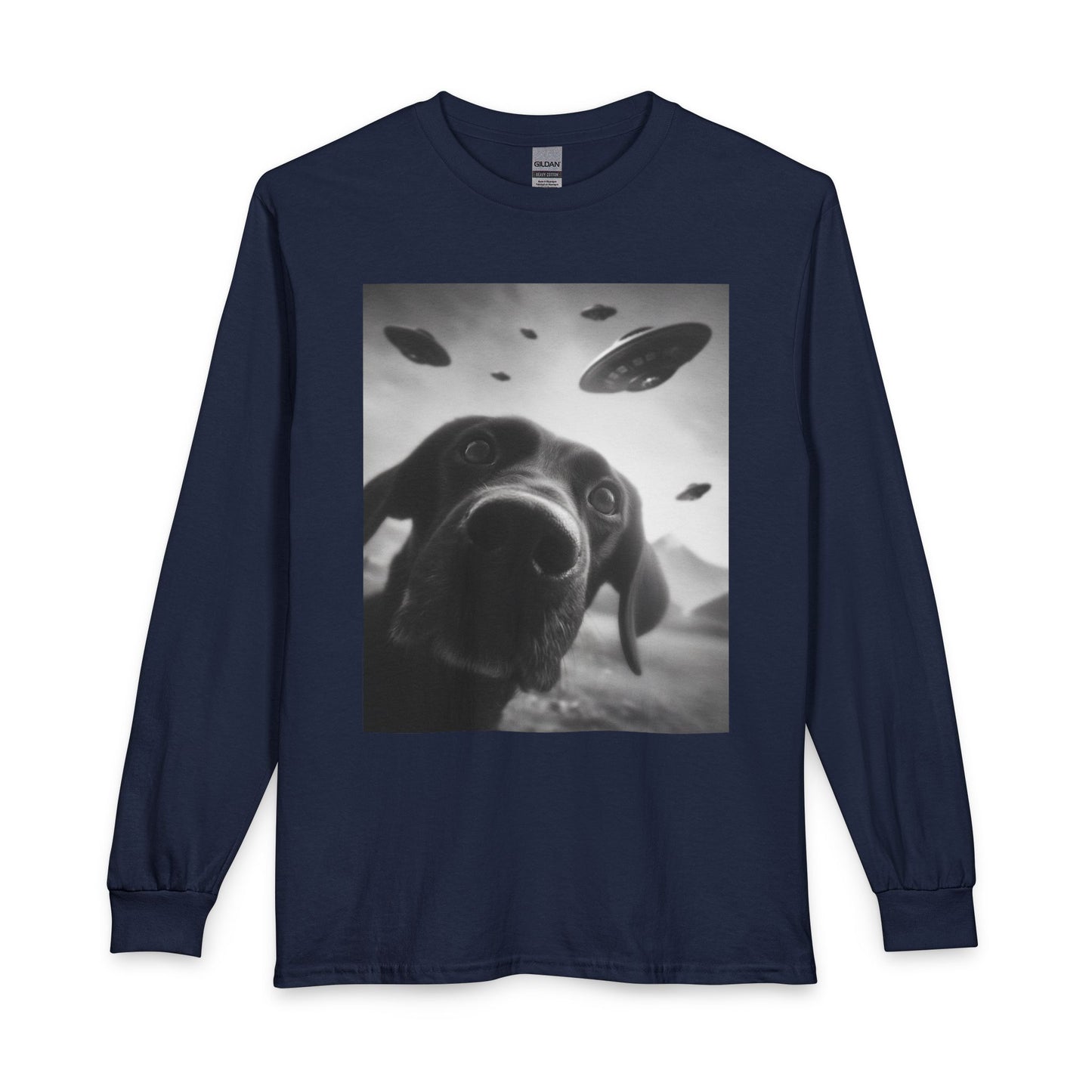 Funny Labrador UFO Long Sleeve