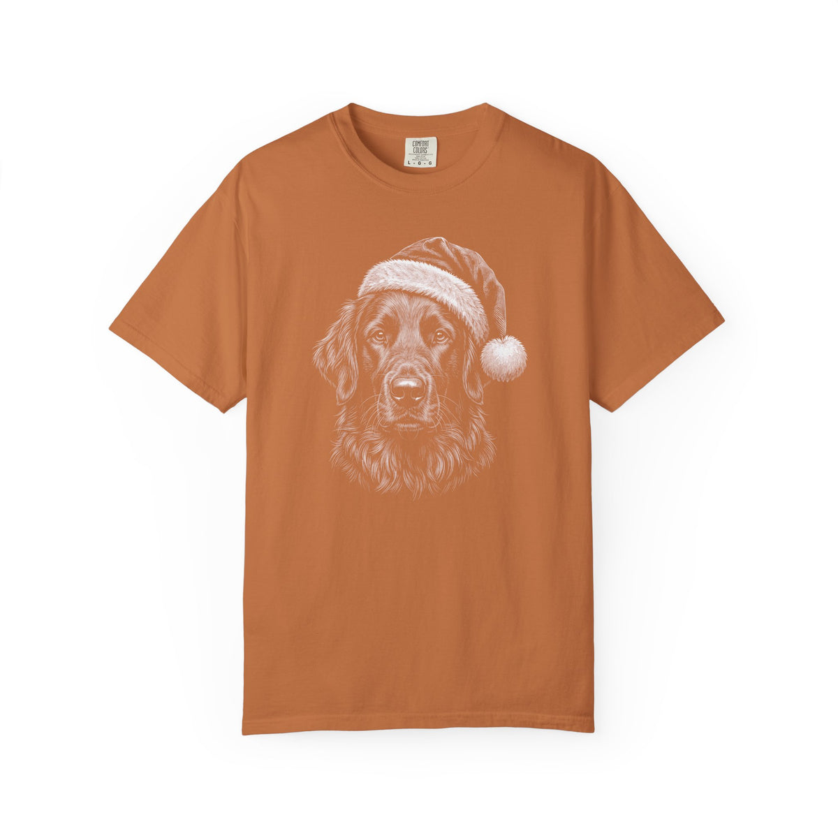 Flat Coated Retriever Christmas Santa Hat Premium Tee Yam