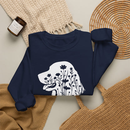 Irish Setter Flowers Crewneck Sweatshirt