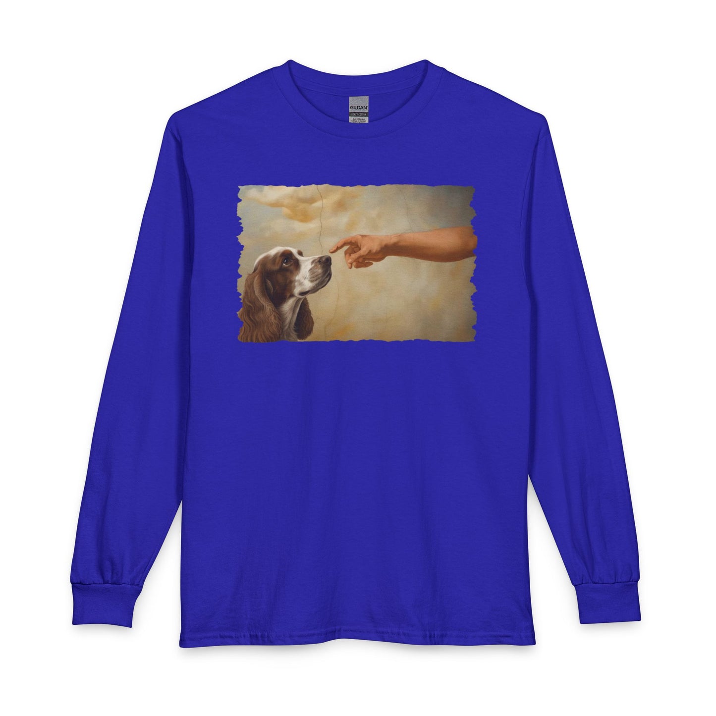 God Creates Orange White Cocker Spaniel Long Sleeve