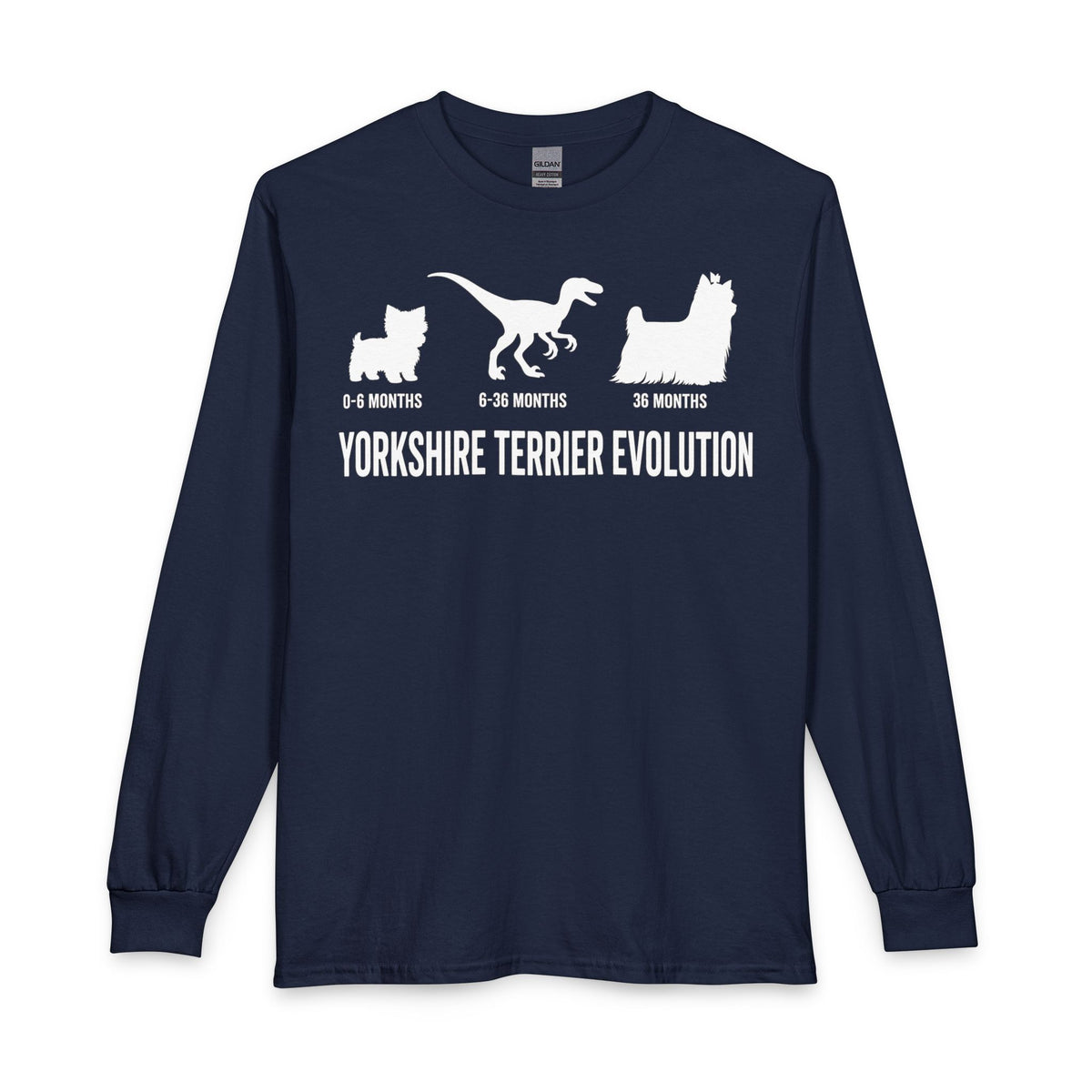 Yorkshire Terrier Evolution Long Sleeve Navy