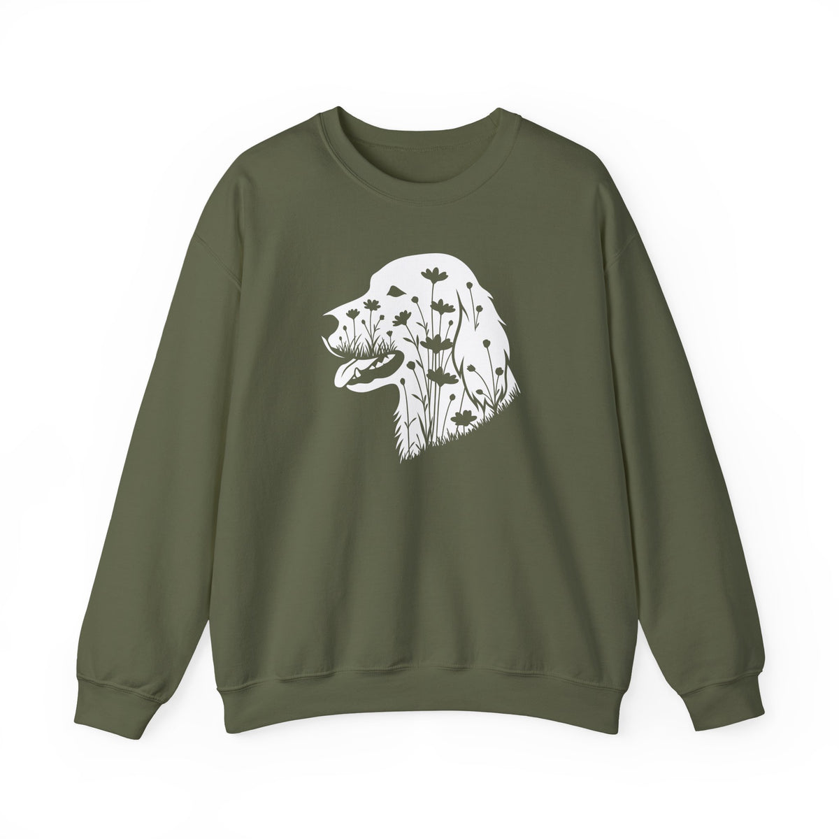 English Setter Flowers Crewneck Sweatshirt