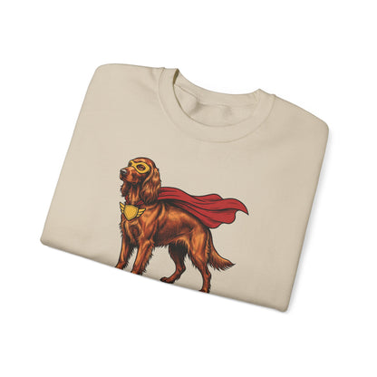 Irish Setter Superhero Crewneck Sweatshirt