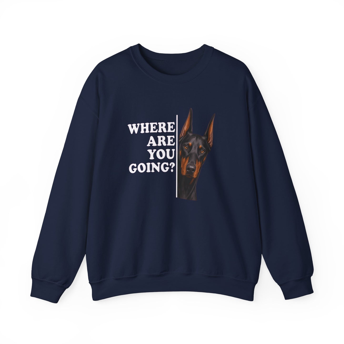 Doberman Alert Crewneck Sweatshirt